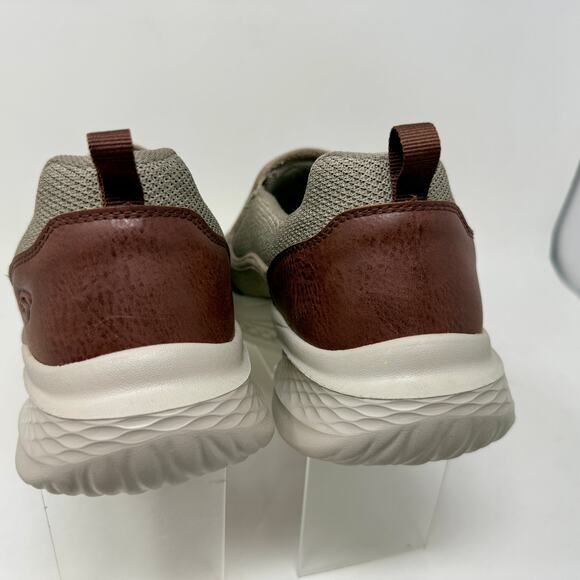 Skechers Brand New W. Box RF Slade Lucan Slip Ons Mens Sz 12 Khaki S-1528 Casual - Picture 10 of 16
